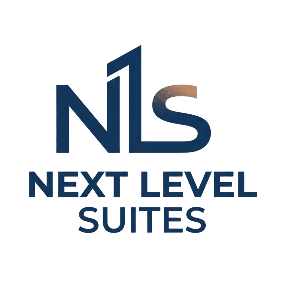 Logotipo corporativo de Next Level Suites